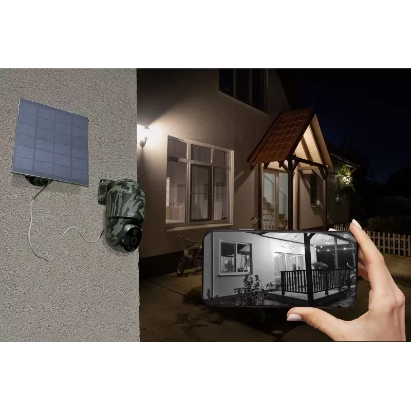 Technaxx 4G PT Dome TX-290 com painel solar