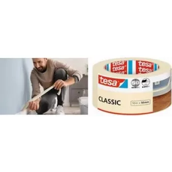 Fita de pintor Tesa Classic 52807, 50 m de comprimento, 50 mm de largura