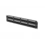 Patch panel LANBERG PPU5-2048-B 48 portas 2U 19 polegadas categoria 5e UTP, preto