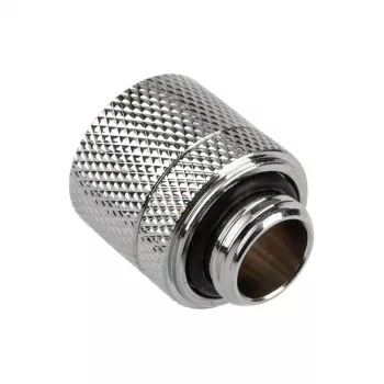 Conector Alphacool Eiszapfen reto G1/4 polegadas macho para 13/10 mm – cromado prateado