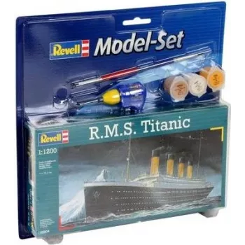 Modelo de navio de passageiros REVELL R.M.S. Titanic kit, escala 1:1200, comprimento 223 mm