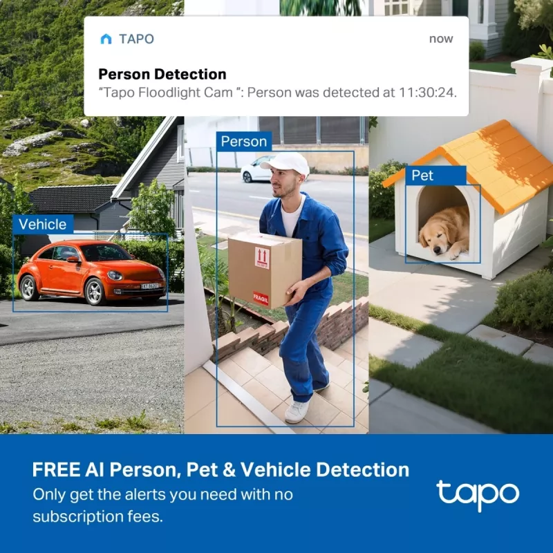 TP-Link TAPO C615F KIT Câmara de segurança Dome IP Câmara de segurança exterior 2304 x 1296 Pixel Teto/Parede/Mastro