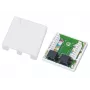 Conector de cabo Alantec GN002 2×RJ45 fêmea–fêmea branco reto plástico