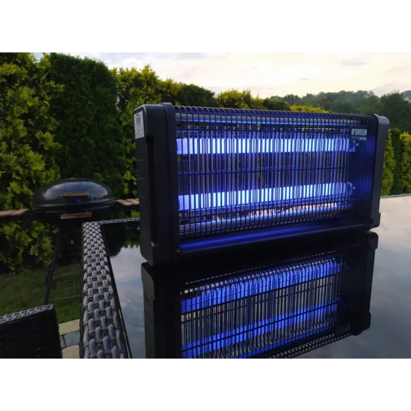 Lâmpada inseticida NOVEEN IKN30 preta – luz UV, energeticamente eficiente, controlo de pragas no interior