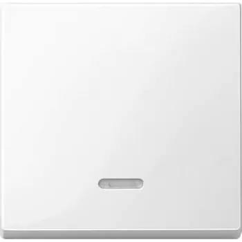 Interruptor de luz Merten 436019 — termoplástico branco, controlo por botão, uma peça