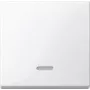 Interruptor de luz Merten 436019 — termoplástico branco, controlo por botão, uma peça