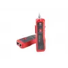 Testador de cabos de rede LANBERG NT-0501 — suporte RJ-11/RJ-12/RJ-45, comprimento máx. 250 m, bateria integrada, indicadores LED, preto