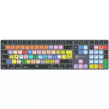 Teclado LogicKeyboard Apple Logic Pro X2 Titan DE Mac — LKB-LOGXP2-TM-DE, layout alemão