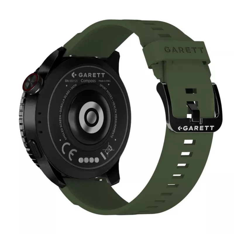Smartwatch Garett Compass GPS preto — Smartwatch Garett Compass GPS, preto