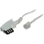 Cabo S/CONN 3m TAE-F - RJ11 branco ShiverPeaks TC 70043-W