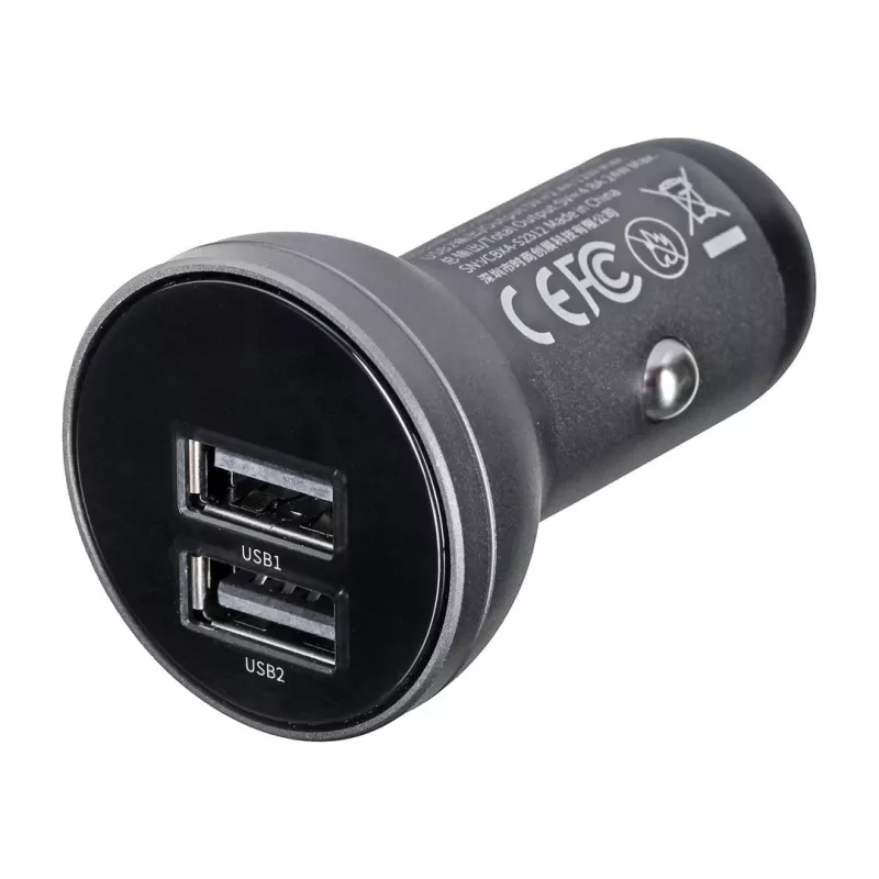 Carregador móvel universal Baseus CCBX-0G preto, cinzento, para isqueiro de automóvel