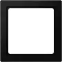Moldura de interruptor Jung LS 961 Z5 SWM — preto, termoplástico, design convencional