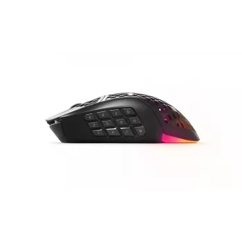 Rato SteelSeries Aerox 9 preto com fios