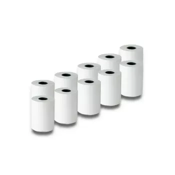 Etiquetas para impressora de etiquetas QOLTEC, 5,7 cm de largura, branco, 55 g/m², pack de 10 (modelo 51896)