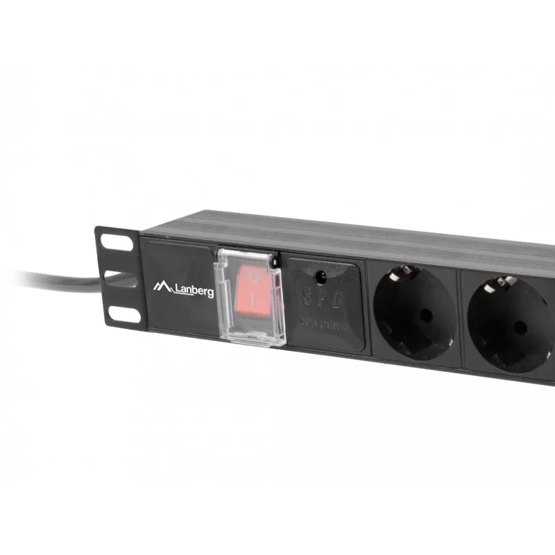 Unidade de distribuição de energia Lanberg PDU-07F-0200-BK