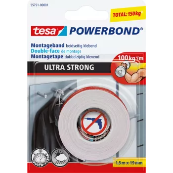 Fita adesiva de dupla face Tesa Powerbond Ultra Strong 55791-00001-00