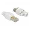 Conector de cabo DeLOCK 86415 RJ-45 branco