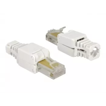 Conector de cabo DeLOCK 86415 RJ-45 branco
