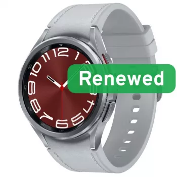 Samsung Renewed Galaxy Watch 6 Classic BT 43mm Smartwatch, prateado, Grade A