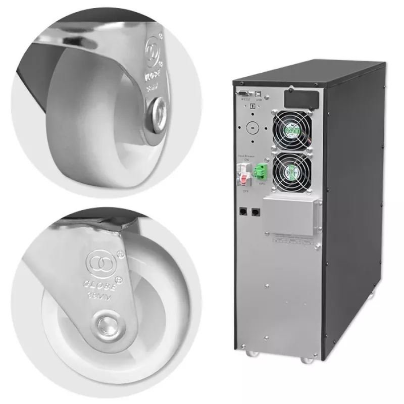Fonte de alimentação ininterrupta QOLTEC 52283 6kVA 6000W PF 1.0