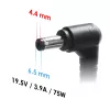 Fonte de alimentação para portátil Akyga AK-ND-19 para Sony, 75 W, 19,5 V, 3,9 A, 6,5 x 4,4 mm + pino