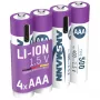 Pilha doméstica recarregável Ansmann 1311-0028 AAA iões de lítio (Li-Ion)