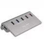 Hub USB DeLOCK 10 Gbit/s 4 portas Type-A 1 porta de carregamento rápido
