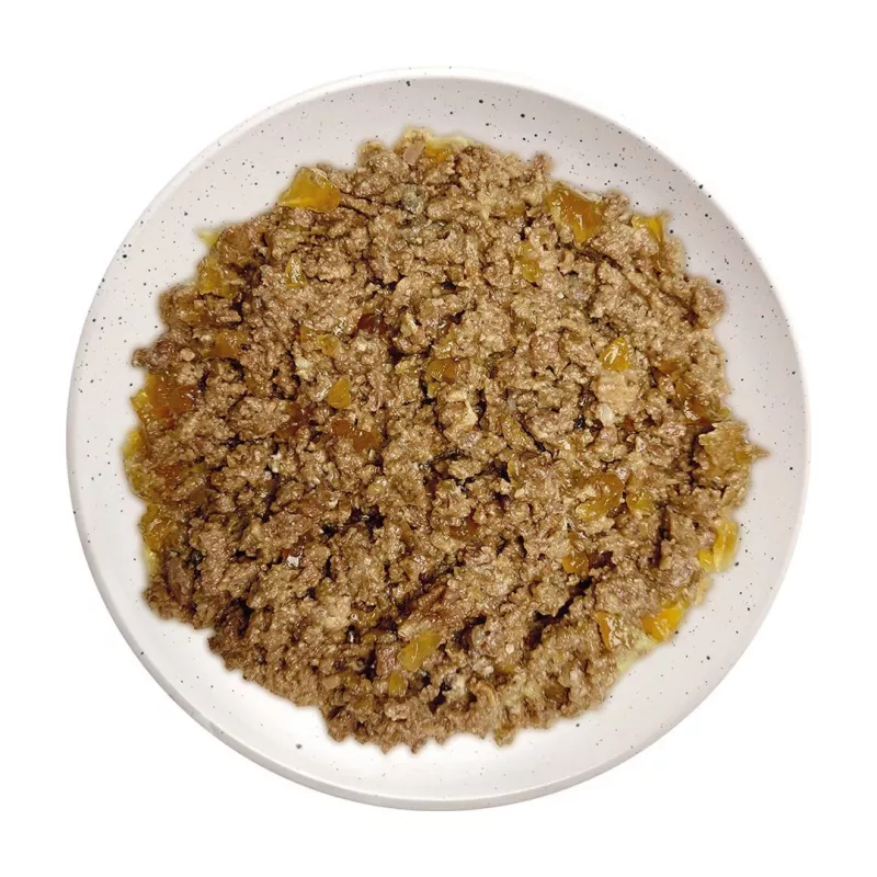 WIEJSKA ZAGRODA vaca com pato - comida húmida para cães - 500g