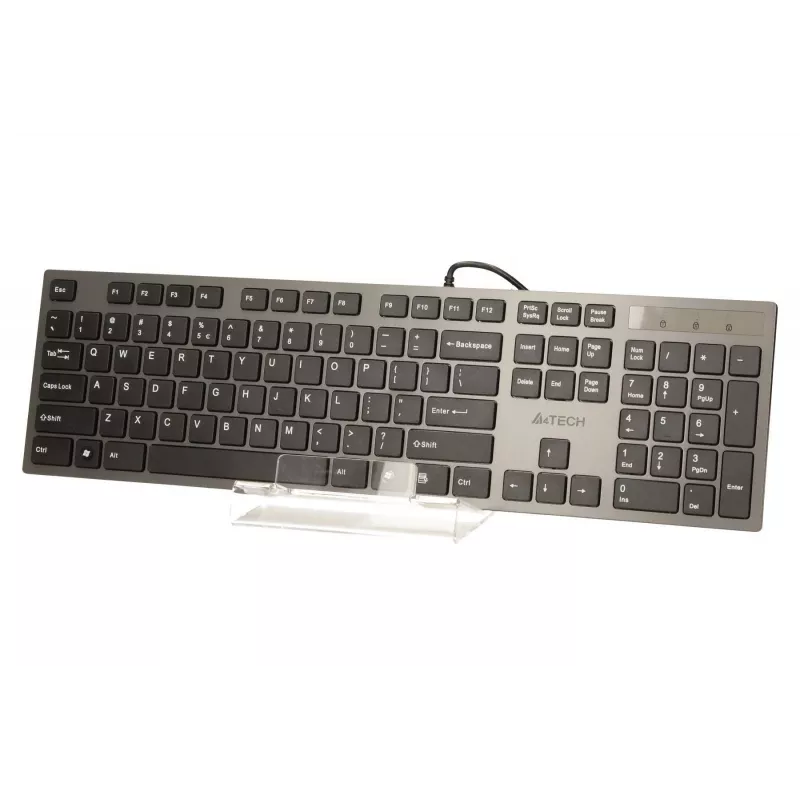 Teclado A4Tech KV-300H USB QWERTY preto, cinzento