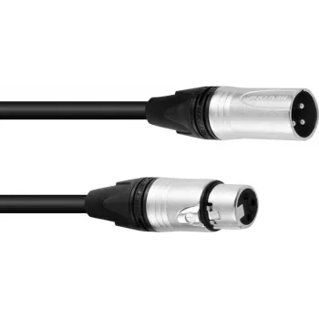 Cabo PSSO XLR 3 pinos 1,5 m com conectores compatíveis com Neutrik