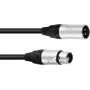 Cabo PSSO XLR 3 pinos 1,5 m com conectores compatíveis com Neutrik