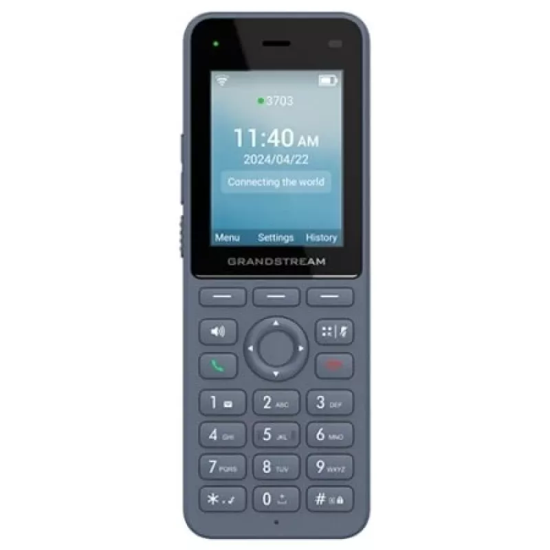 Telefone IP Grandstream Networks WP8256 Grafite 3 linhas LCD Wi-Fi