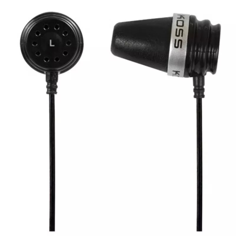 Auscultadores In-Ear Koss, com fios, In-Ear, música, Preto