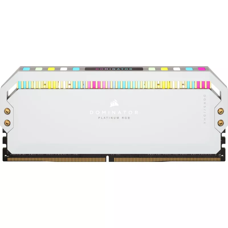 DIMM 64 GB DDR5-5200 2x 32 GB kit duplo branco Dominator Platinum RGB INTEL XMP