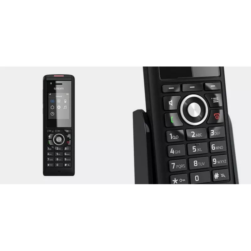 Telefone sem fios Snom M85 Identificação de chamadas Preto
