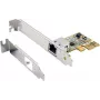 Placa Ethernet PCI-EXPRESS Exsys 1 porta incl. suporte LowProfile chipset Realtek - placa de rede - PCI-Express