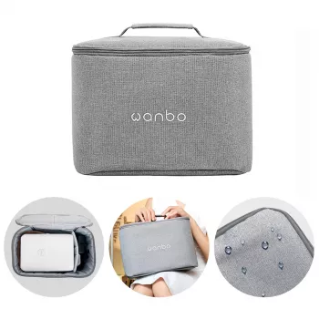 Bolsa para projetor WANBO para T6 Max — cinzento, estojo de proteção leve e resistente