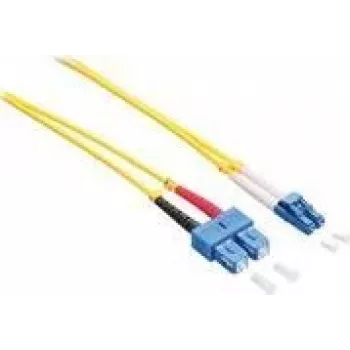 LogiLink - Cabo de patch - LC/UPC monomodo (M) para SC/UPC monomodo (M) - 1 m - Fibra ótica - Duplex - 9/125 micrómetros - OS2 - Isento de halogéneos - amarelo