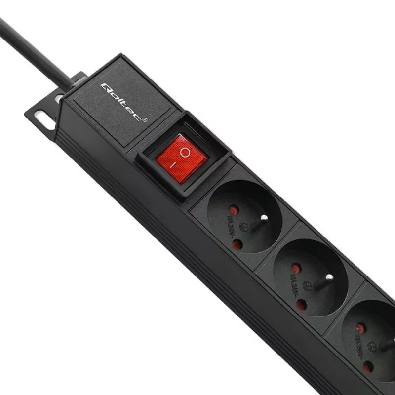 Régua de tomadas para RACK 16A PDU, 16xFRENCH, vertical