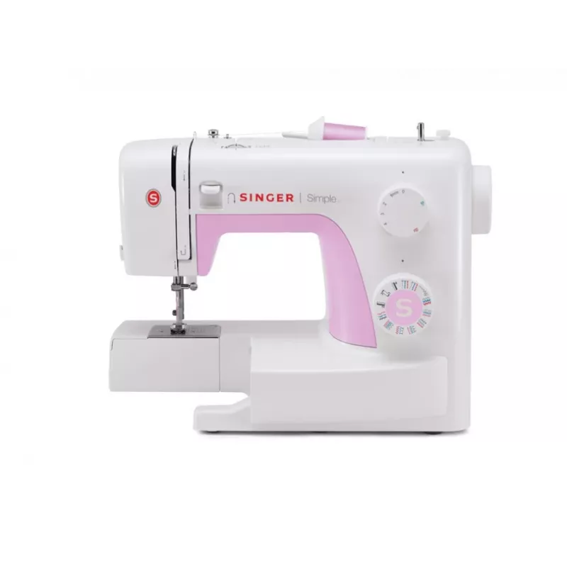 Máquina de costura | Singer | SIMPLE 3223 | número de pontos 23 | número de casas de botão 1 | branco/rosa