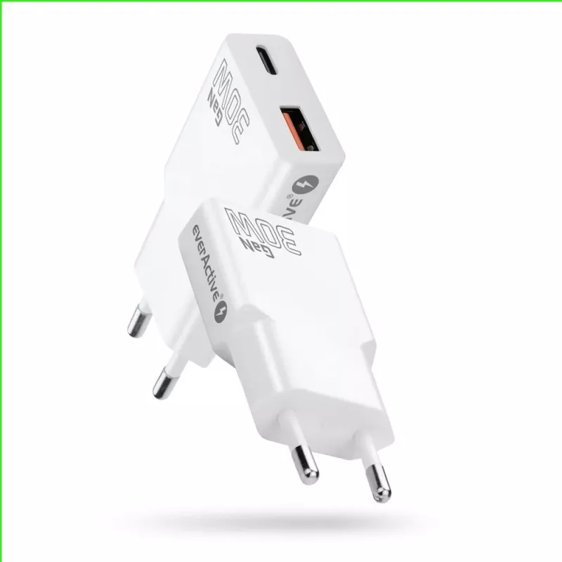 Carregador de parede USB universal everActive SC-380Q Super slim QC 3.0 – Quick Charge 3.0, design compacto