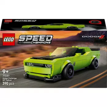 Carro de brinquedo de construção LEGO Speed Champions Dodge Challenger SRT Hellcat 77237 — 390 peças, 1 minifigura, idade recomendada 9+