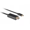 Adaptador de cabo de vídeo Lanberg CA-CMHD-10CU-0018-BK 1,8 m USB Type-C para HDMI