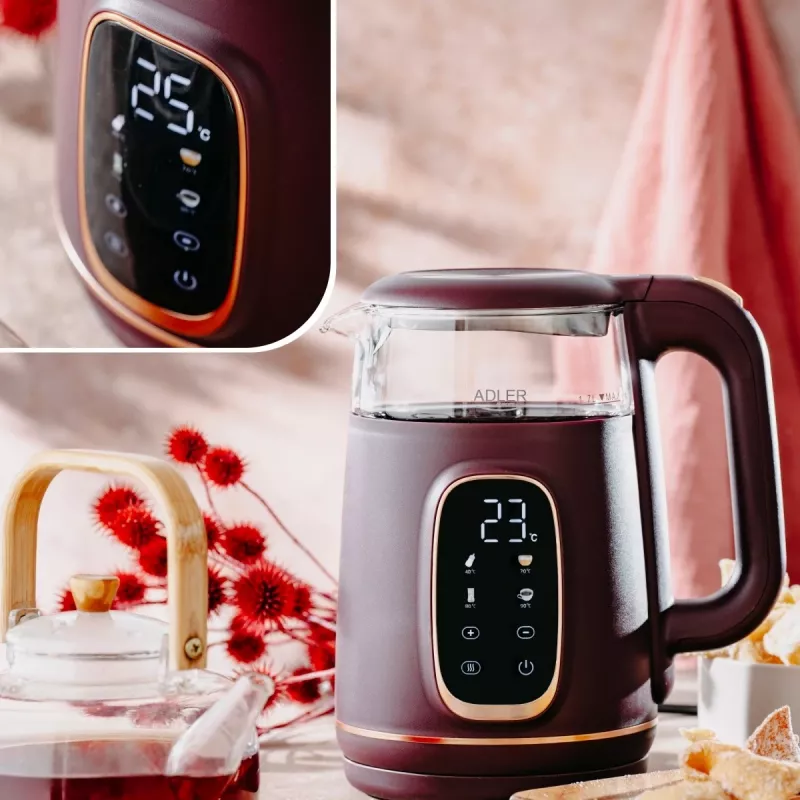 ADLER AD 1305 chaleira cor de vinho