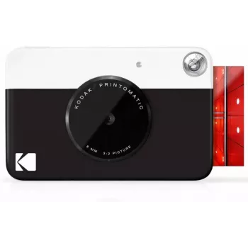 Máquina fotográfica instantânea Kodak PRINTOMATIC, 2x3 polegadas, preto