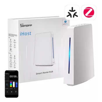 Hub de automação residencial Sonoff AIBridge-26 — Wi‑Fi, ZigBee, Bluetooth, 4 GB de armazenamento