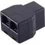 ShiverPeaks BS71225 conector de cabo telefónico, ficha fêmea RJ-11 (6P4C) para 2x ficha fêmea RJ-11