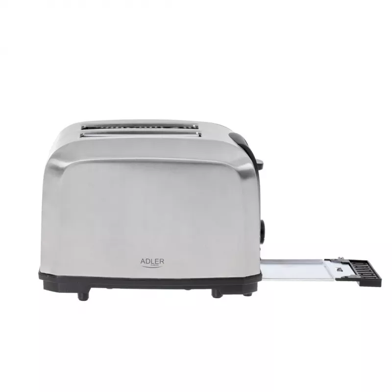 Torradeira Adler AD 3222 2 fatias 1000 W prateada