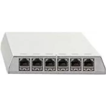 Patch panel Rutenbeck PP-Cat.6A iso-6 Ap rw blindado 6x RJ-45