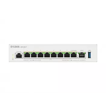 Router empresarial PoE D-Link DBR-600-P/B, Ethernet WAN, 2,5 Gigabit Ethernet, branco